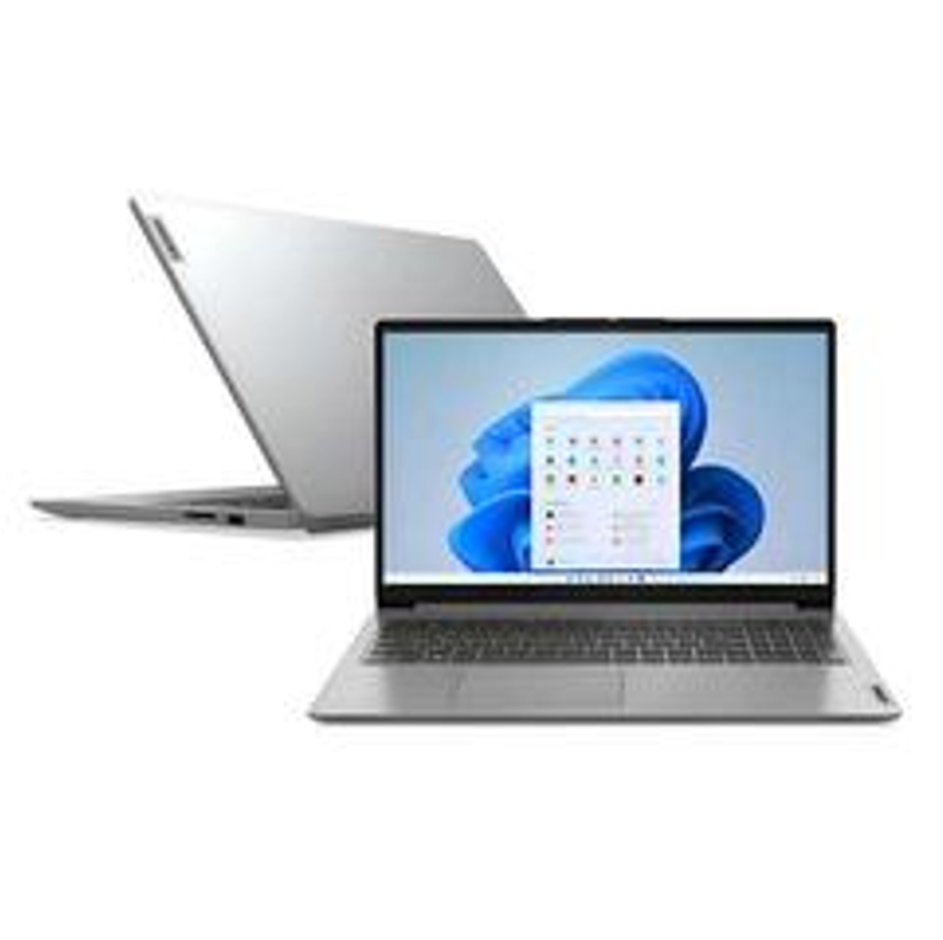 Notebook Lenovo Ideapad 1 15iru7 Intel Core i3-1315u 8gb 256gb Ssd Windows 11 15.6 - 83qj0001bo Cloud Grey