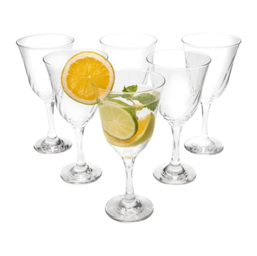 Jogo de Taças para Água Vidro 6 Peças 365ml Nadir - Nadir Lírio