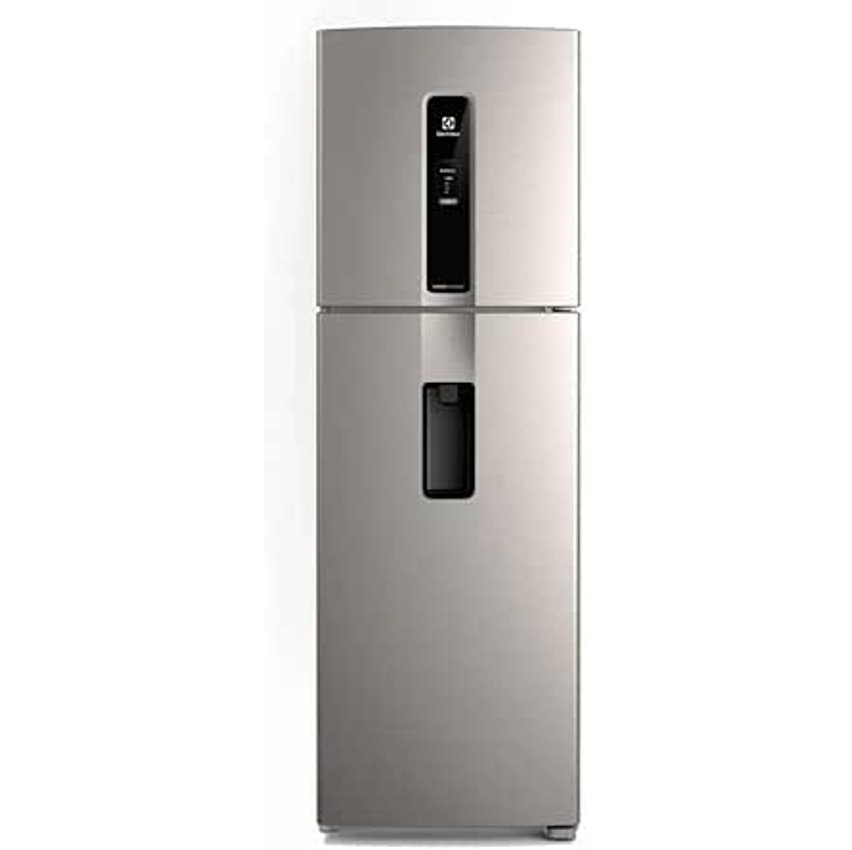 Geladeira Electrolux Frost Free Inverter 410L Água na Porta com AutoSense Duplex Inox Look (IW46S) 127V
