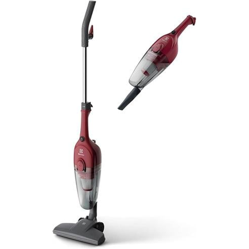 Aspirador pó vertical com fio portátil de mão 2 em 1 1100W cabo 5m capacidade 1,2L filtro HEPA Electrolux STK13 vermelho 127v