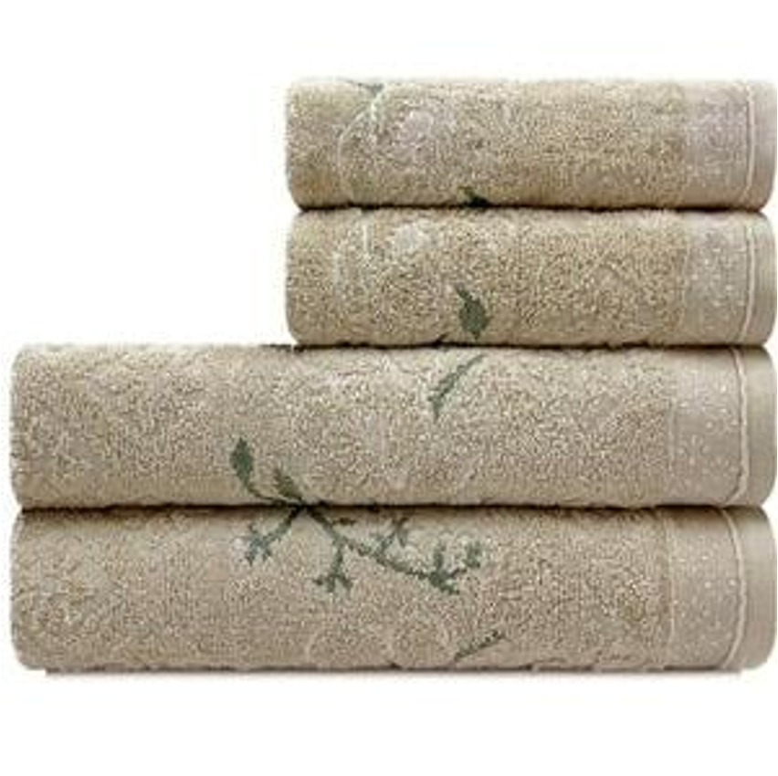 Jogo De Toalhas 4 Peças - Banho e Rosto Algodão Antipiling Yuna Karsten - Emcompre