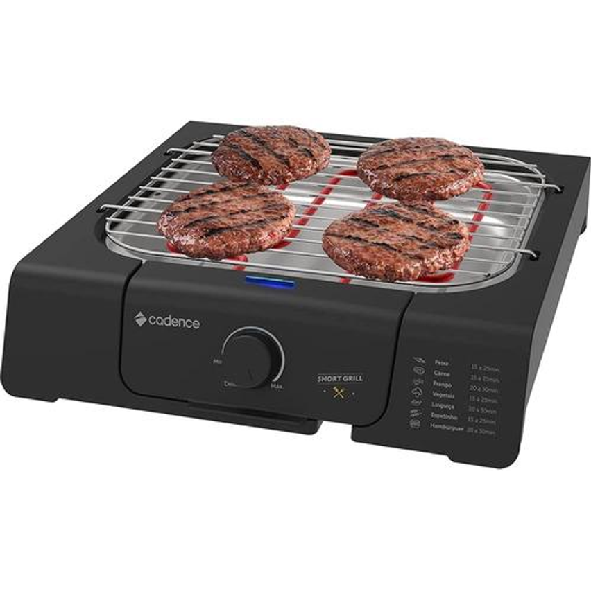 Grill Cadence Short Grill Quadrado 1200w