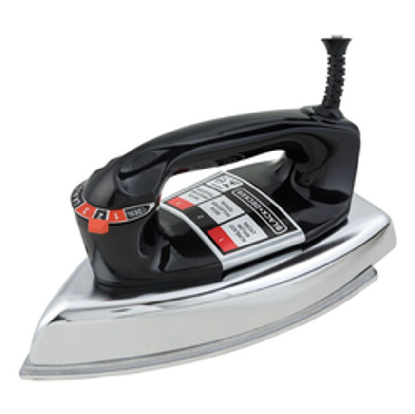 Ferro de Passar Roupa Black Decker Modelo VFA1110TM2 Com Base de Alumínio