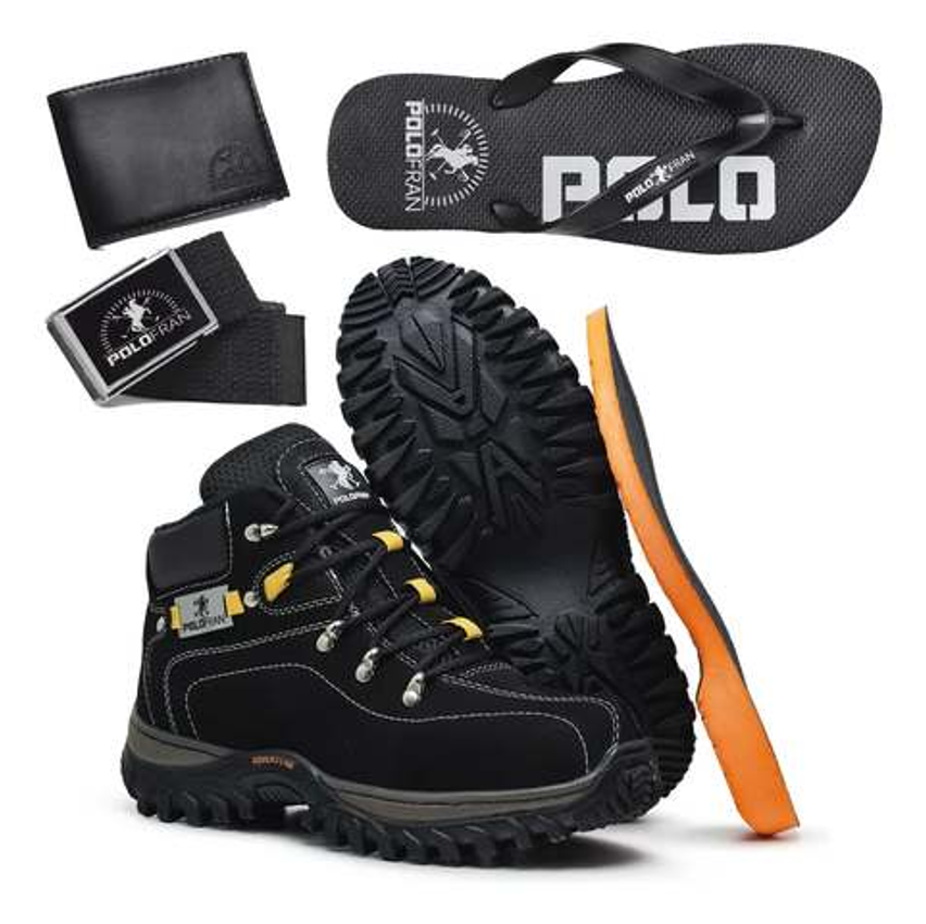Kit Bota Masculina Adventure Coturno Botina + Brindes Oferta