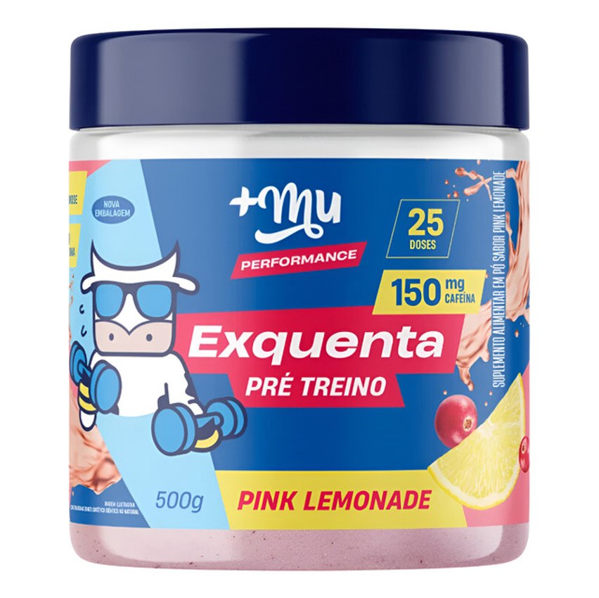Pre Treino Exquenta Sabor Pink Lemonade 500g +mu
