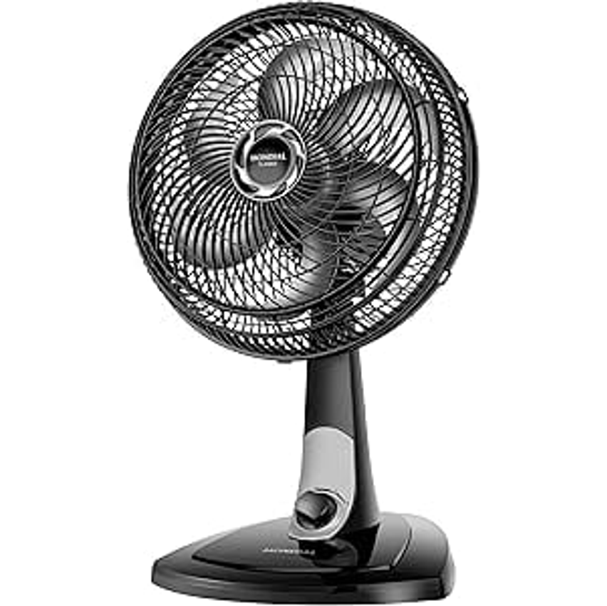 Ventilador de mesa Mondial 220V, 30cm, 6 pás, Turbo - VT-30-NB