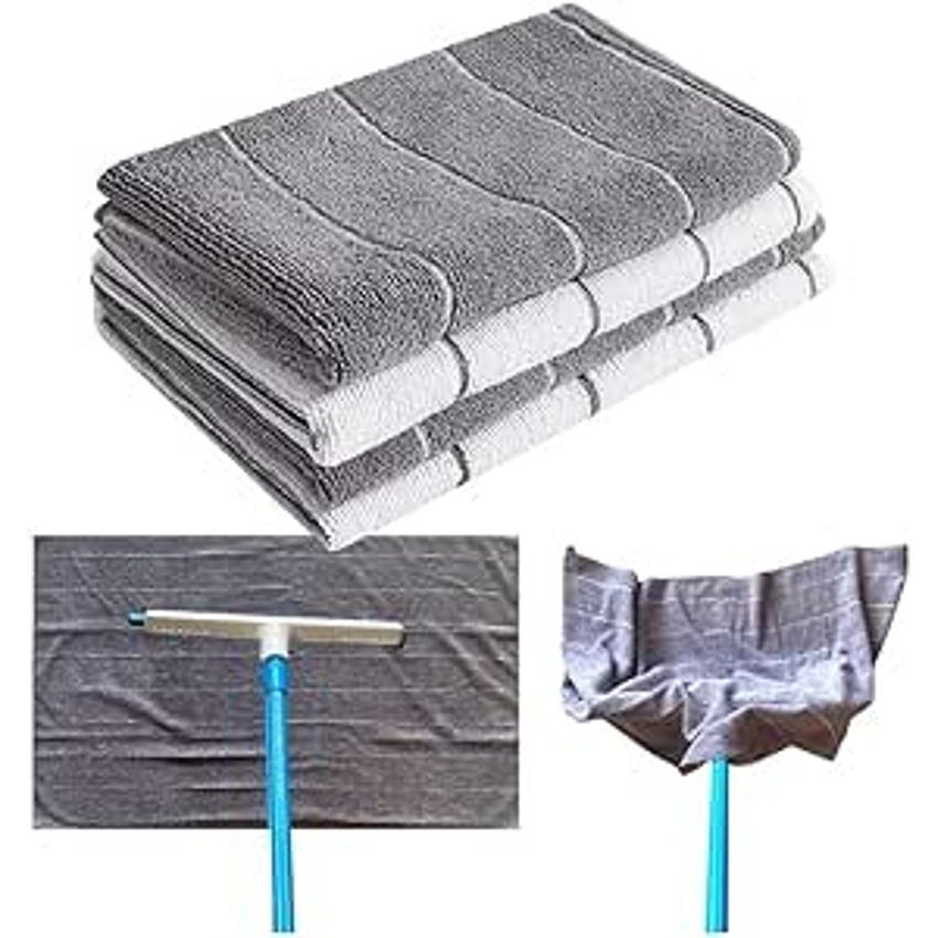 4 Super Pano Chão Microfibra Grande 80x50 Panão Limpeza (Cores Sortidas)