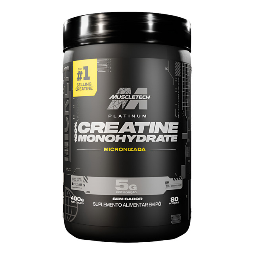 Creatina Monohidratada Muscletech 400g Sem Sabor