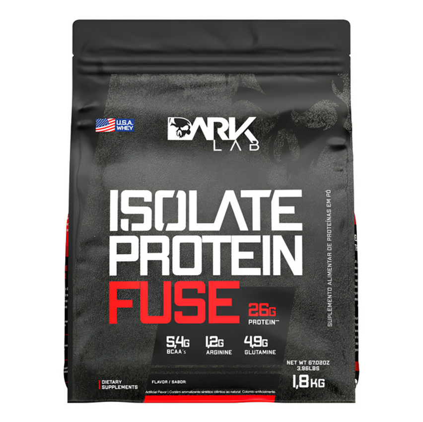Whey Isolate Protein Fuse Refil 1,8kg Dark Lab - Mp Importad Sabor Creme De Avelã