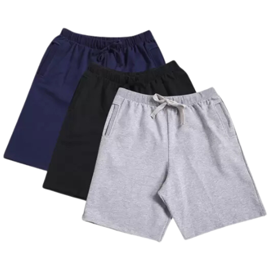 Kit Bermuda Básicos 3 Peças Masculina