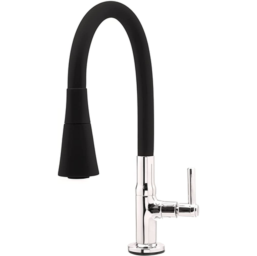 Torneira Tubo Flexível Bancada Cozinha Color Preta Luxo Cor Preto Alpha Hidrometais Torneira C65