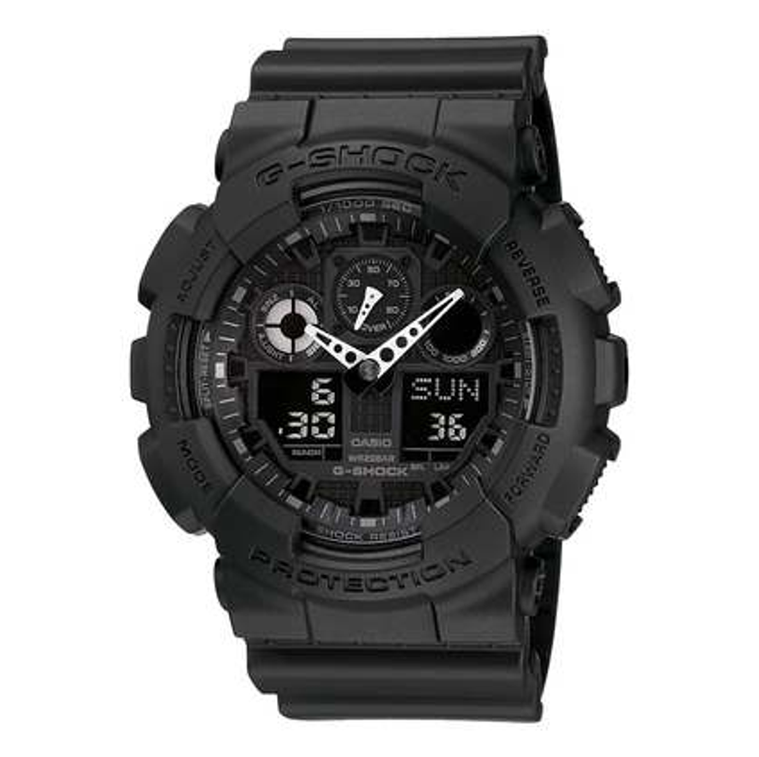 Relógio Masculino Casio G-shock Original Ga-100-1a1dr Preto Preto Preto