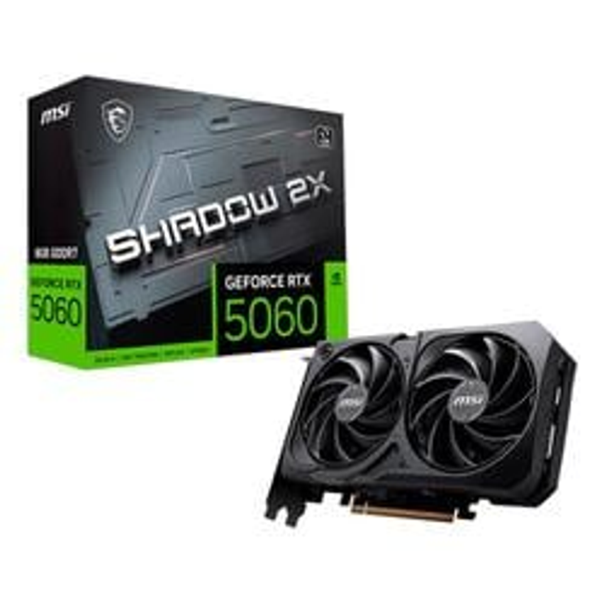 Placa De Vídeo Msi Rtx 5060 8gb Gddr7 128 Bits Shadow 2x Oc
