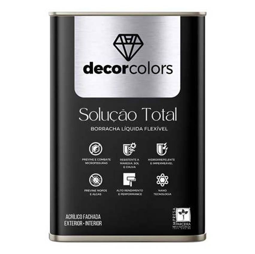 Tinta Borracha Líquida Solução Total 21,5 Kg - Decor Colors