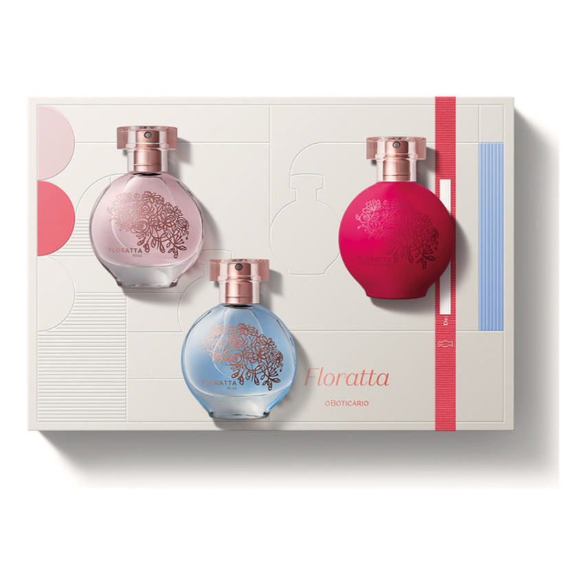 Perfume Floratta Colônia Spray 30 Ml - Presente (3 Itens)
