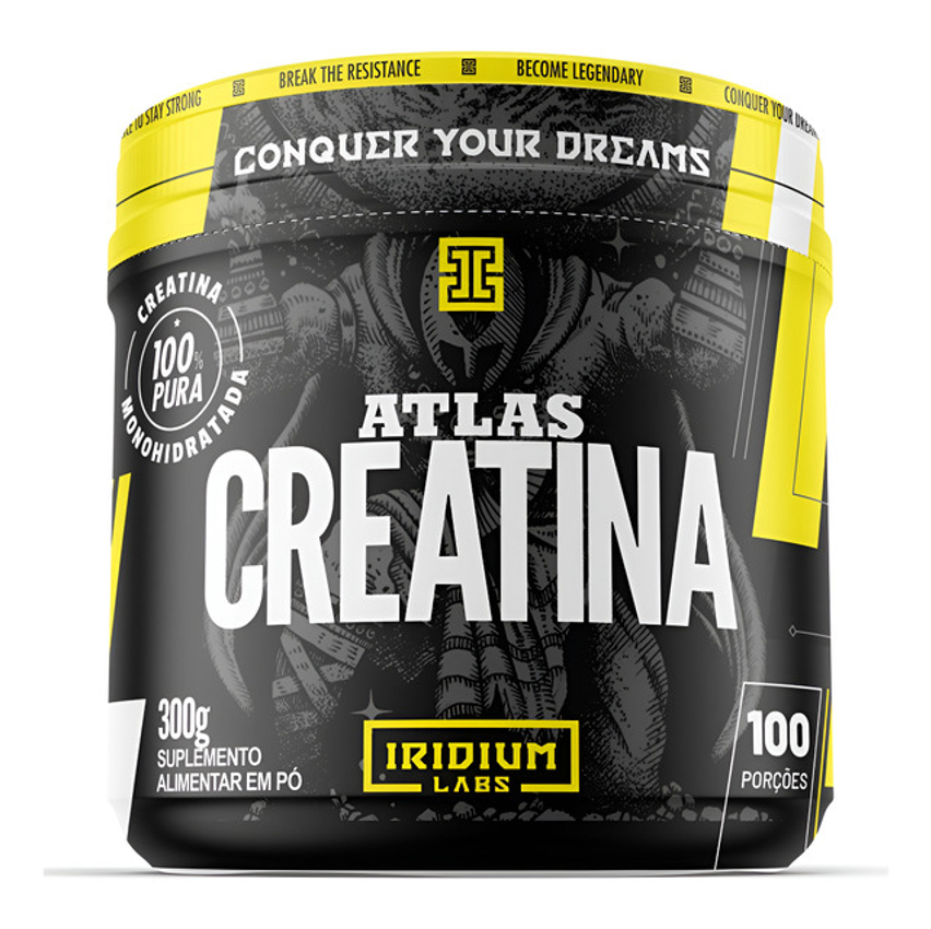 Atlas Creatina - 300g Sabor Sem Sabor