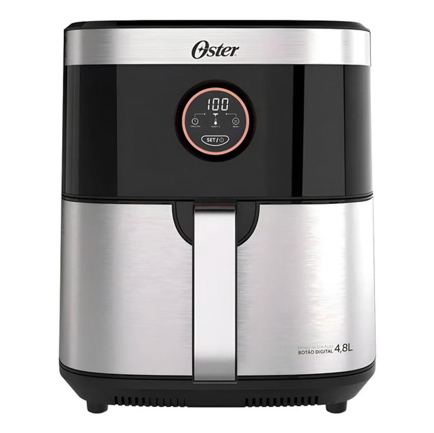 Fritadeira Sem Óleo 4,8 Litros Black Inox Ofrt660 Oster