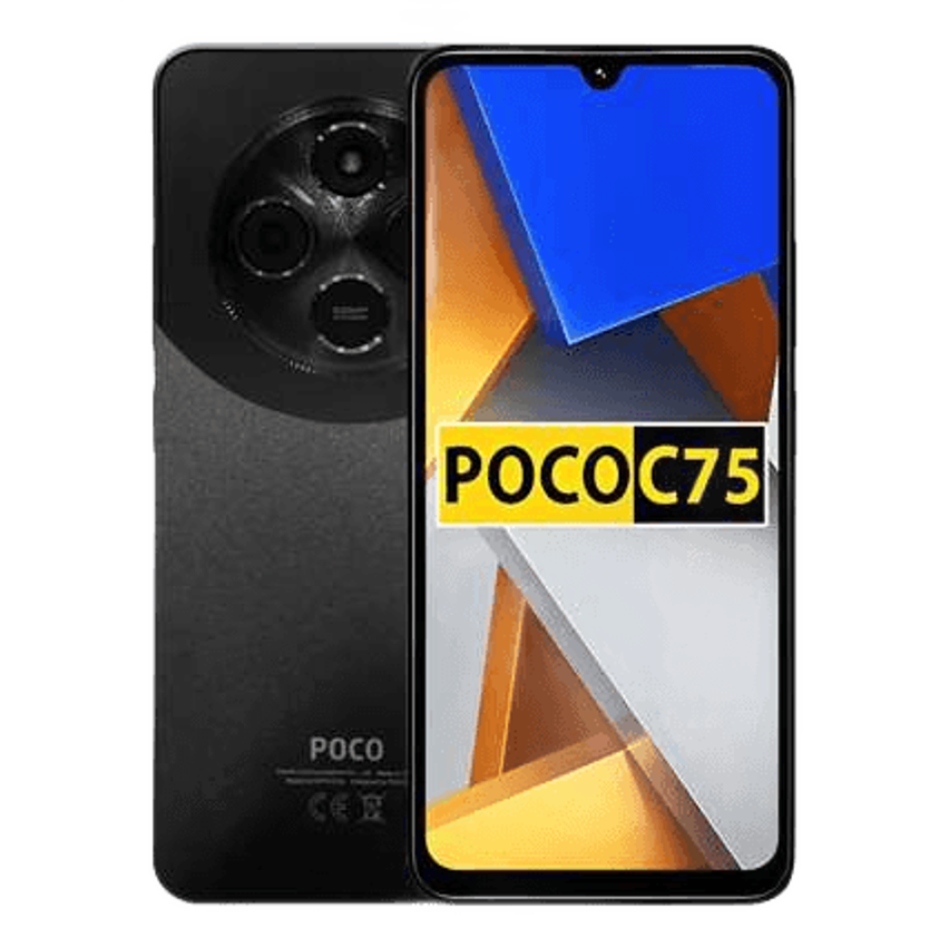 Smartphone Xiaomi Poco C75 256GB 8GB Preto Tela IPS LCD de 6,88" HD+