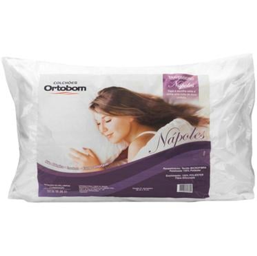 Travesseiro Ortobom de Cabeça Poliéster Nápoles