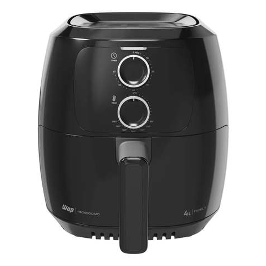 Fritadeira Elétrica Air Fryer Wap Sem Óleo 4 Litros 1500w Preta 220v