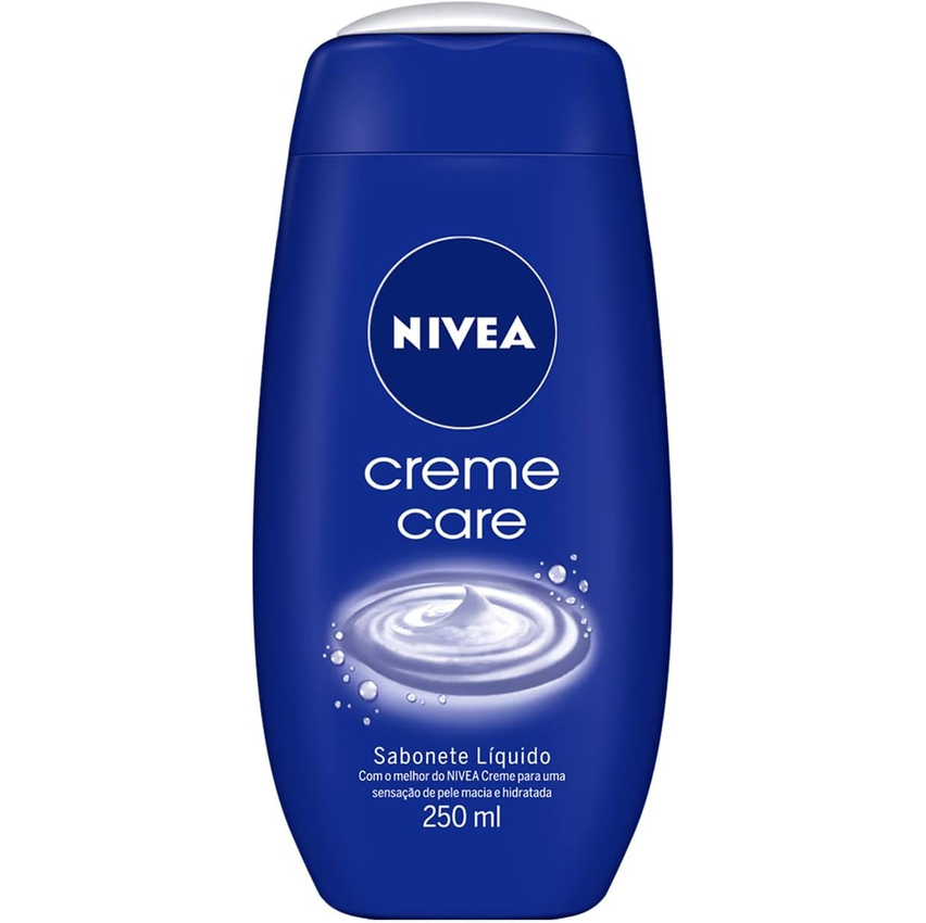 Nivea Sabonete Líquido Creme Care 250ml - Sensação De Pele Intensamente Hidratada Com O Melhor Do Nivea Creme, Rende Mais De 60 Banhos