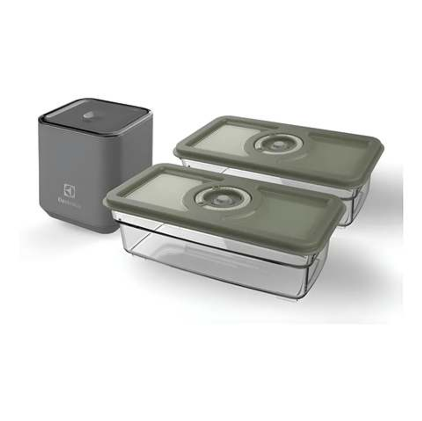 Kit Seladora A Vácuo Portátil Com 2 Potes Electrolux