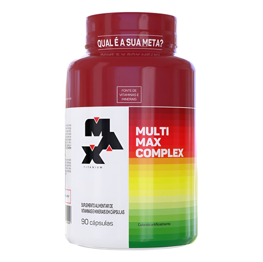 Multimax Complex - - 90 Cápsulas - Max Titanium Iso Sabor Natural