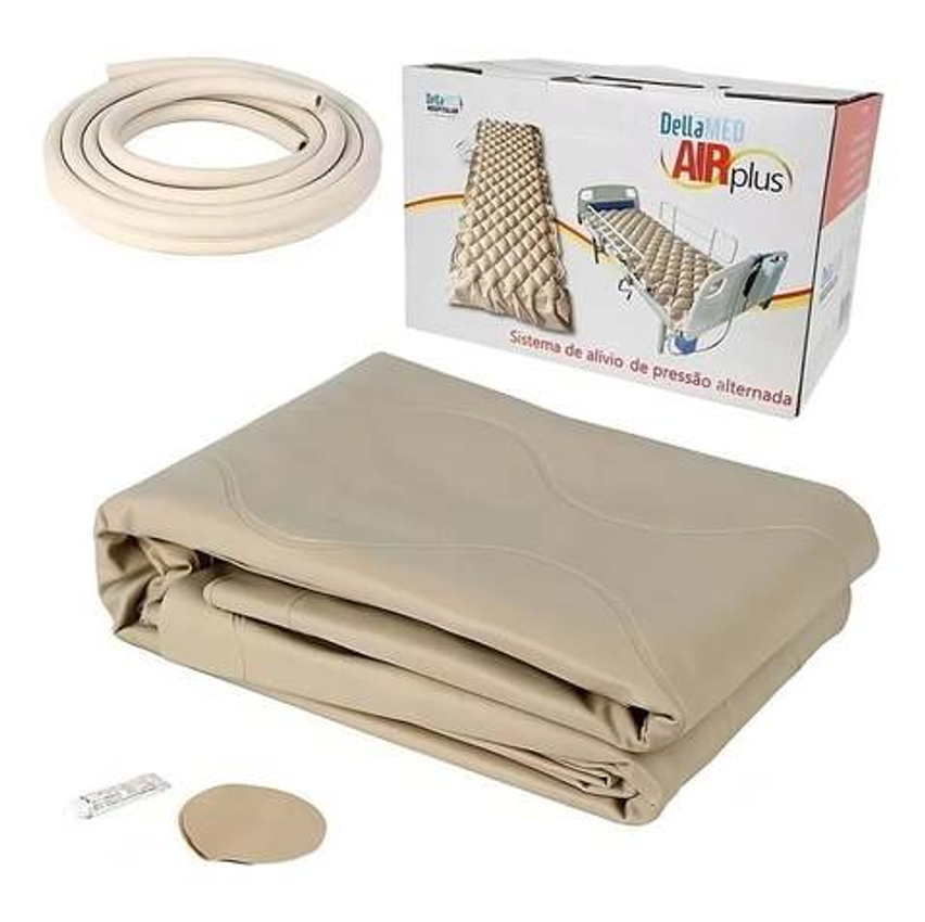 Colchão Pneumático para Tratamento de Escaras até 135 Kg Air Plus Dellamed 110v
