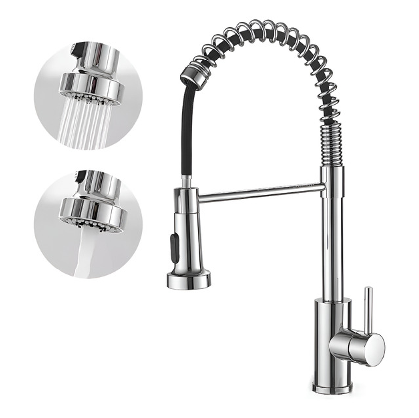 Torneira Monocomando Aço Inoxidável Cozinha