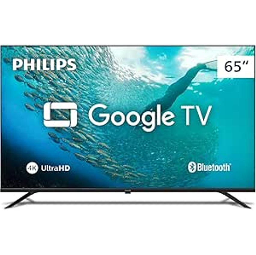 PHILIPS, Smart TV, 65'' 4K UHD, 65PUG7019/78, Google TV, Comando de Voz, HDR