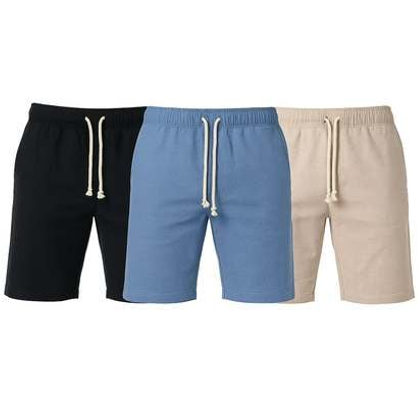 Kit 3 Short Masculino Linho Bermuda Casual Estilo Moda Praia