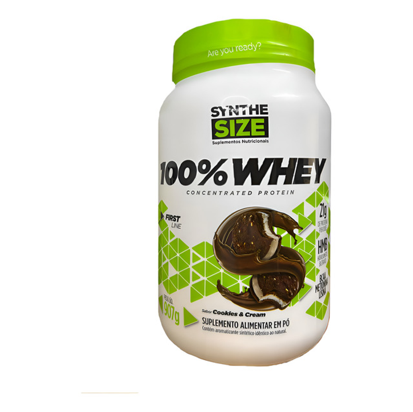 Synthesize 100% Whey Cookies & Cream 907g Lata