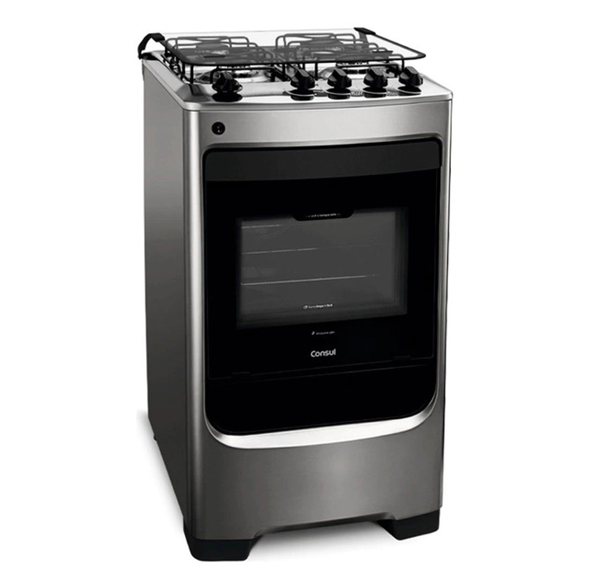 Fogão 4 Bocas Cfo4nar Acendimento Automático Consul - Inox