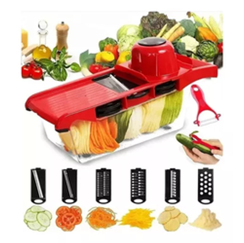 6 Em 1 Mandoline Slicer Nicer E Fatiador Cortador De Legumes