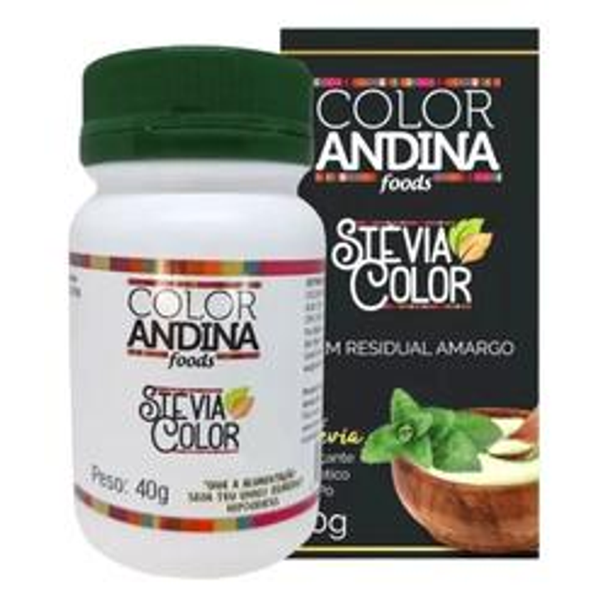 Adoçante Color Andina Natural 100% Stevia 40g Sem Amargor