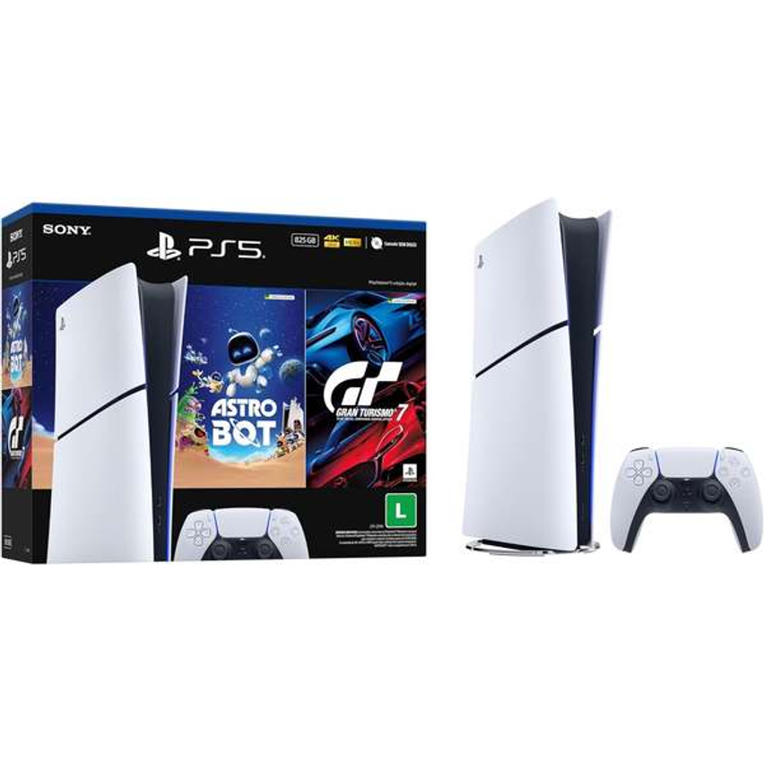 Console PlayStation®5 Edição Digital 825GB – ASTRO BOT 4 e Gran Turismo 7
