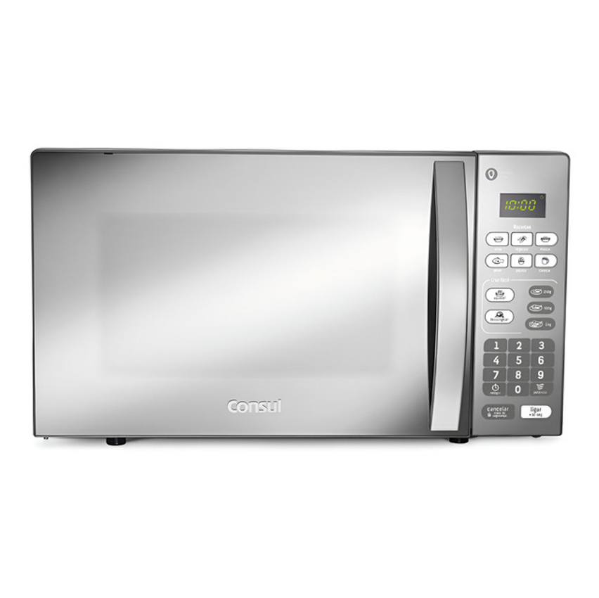 Micro-ondas Cm020bf 20 Litros Espelhado Com Função Descongelar Cor Cinza/inox Consul