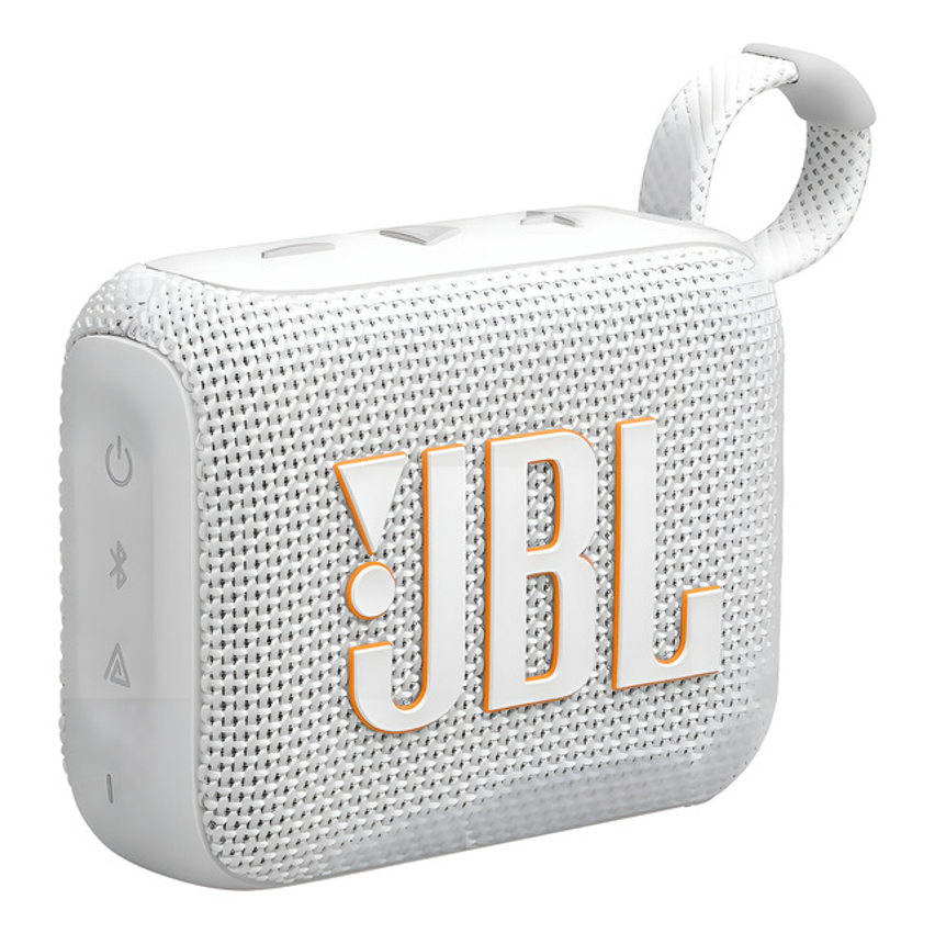 Caixa De Som Jbl Go4 Portátil Bluetooth 4.2w À Prova D'água Ipx7 White
