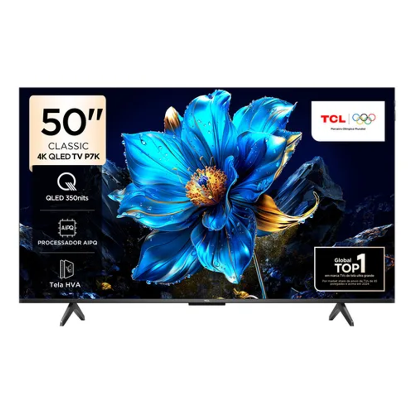 Smart Tv 50 50p7k 4k Qled Uhd 60hz Google Tv Tcl
