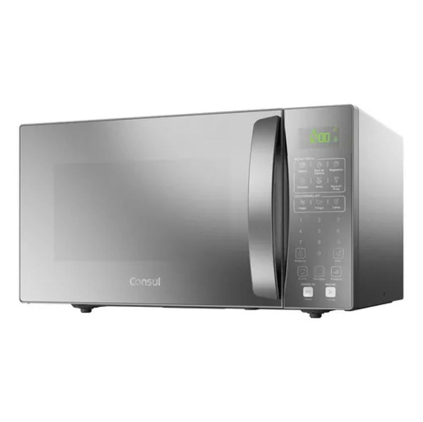 Micro-ondas Com Menu Fácil 32 Litros Cms46ar Cinza Consul 110v