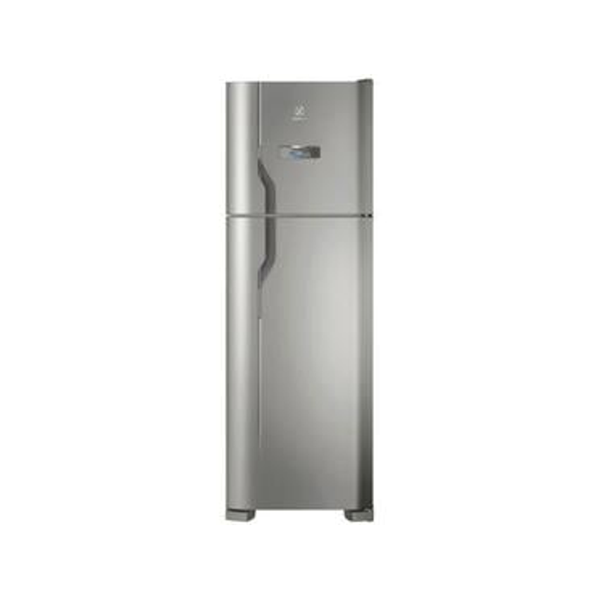 Geladeira Electrolux Frost Free 371L Turbo Congelamento Duplex Cor Inox DFX41