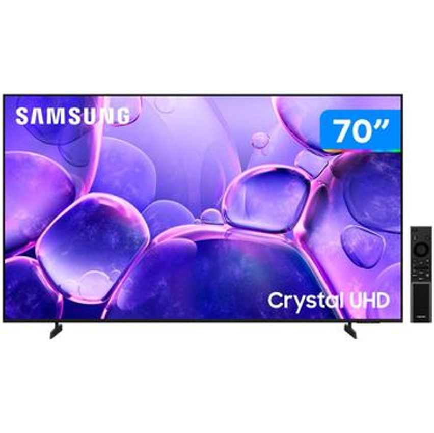 Smart TV 70" Samsung UHD 4K Crystal U8500F UN70U8500FGXZD Tizen 2025