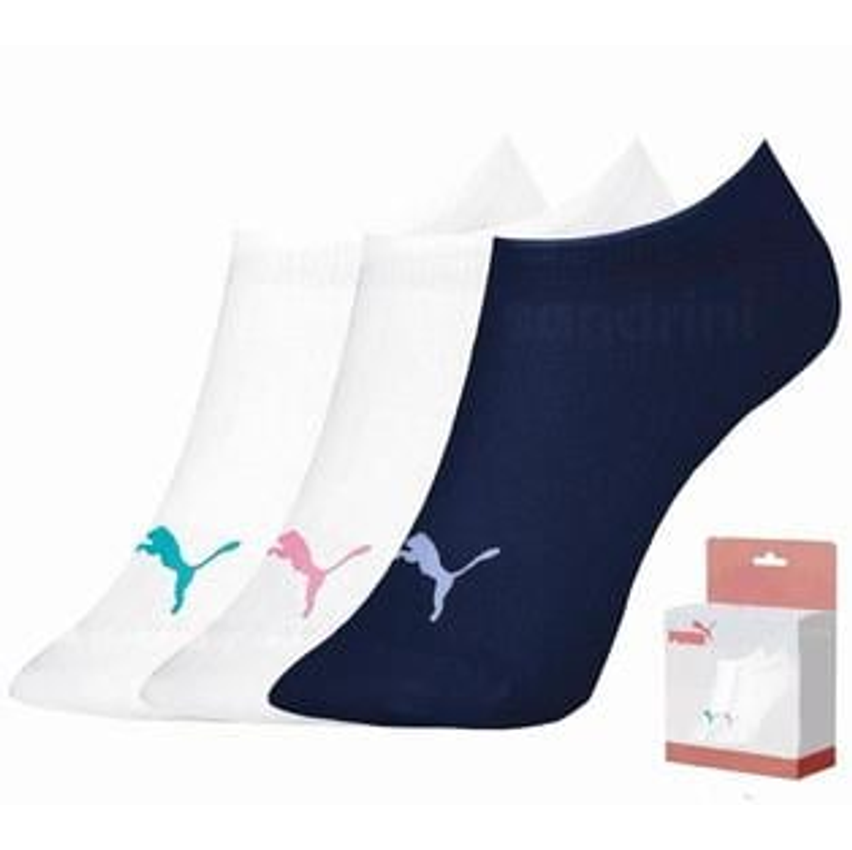 Kit 3 Pares Meia Sapatilha Esportiva Feminina Puma 4755