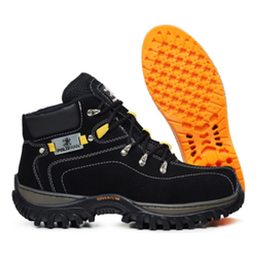 Bota Coturno Adventure Masculino Motoqueiro Cano Médio
