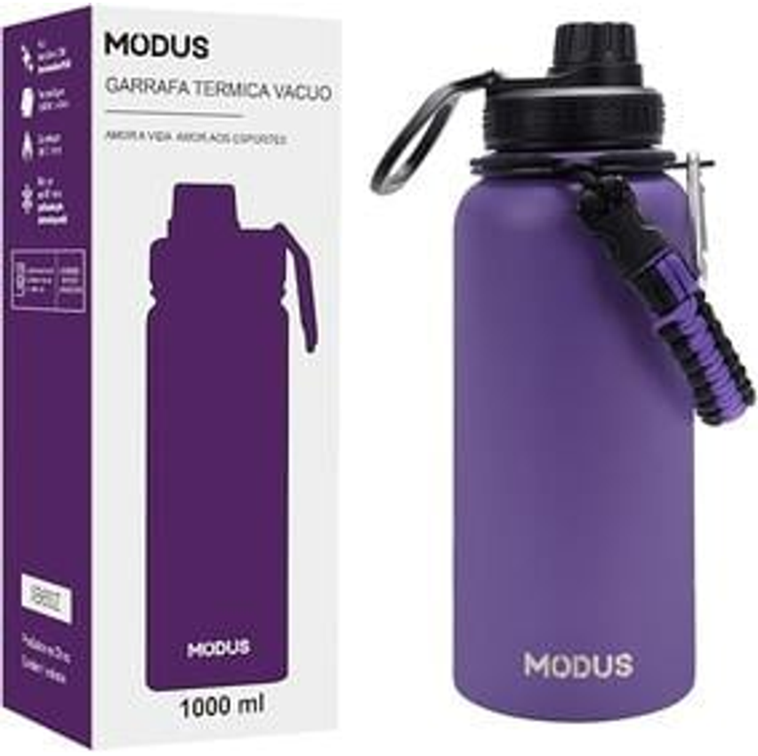 Modus Garrafa Térmica Esportiva De Aço Inoxidável Com Isolamento A Vácuo De 1000ml (roxo)
