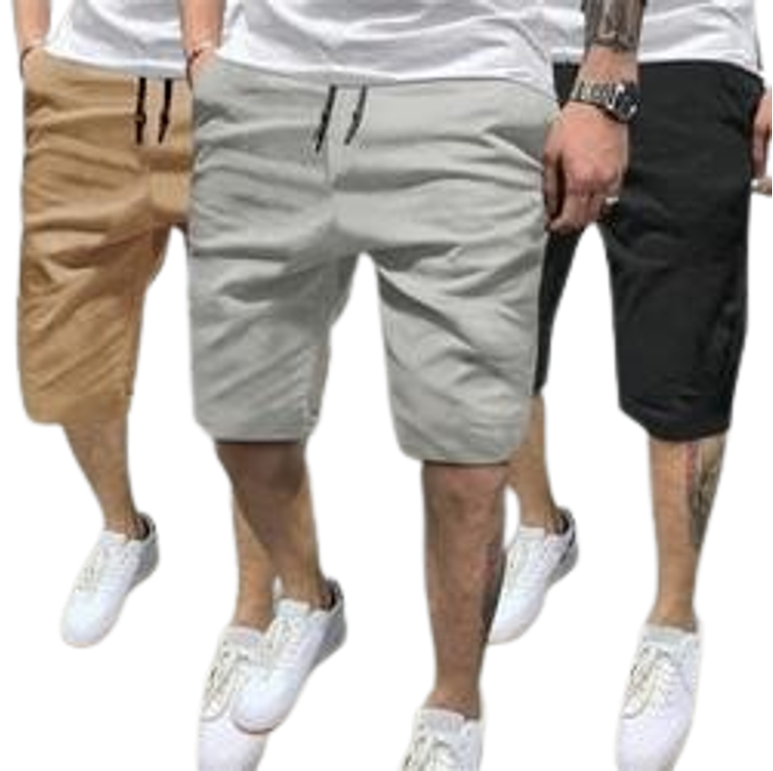 Kit 3 Bermuda Sarja Colorida Premium Masculino Diversa Cores