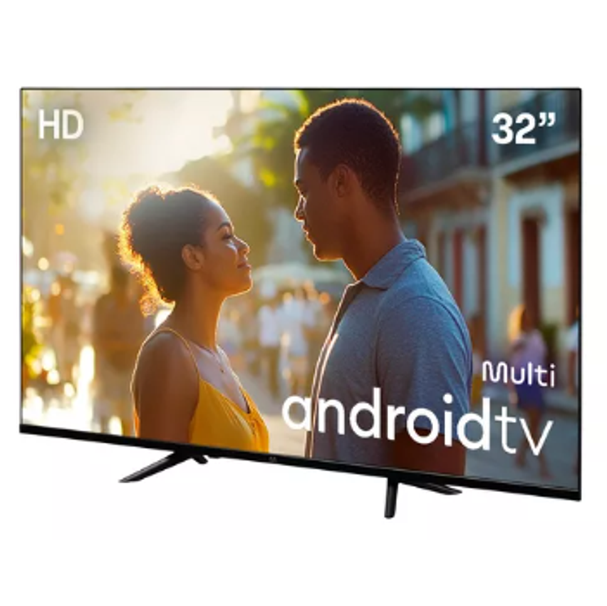 Smart TV DLED 32 HD Multi Essencial Android 11 3HDMI 2USB Wi-fi Bluetooth
