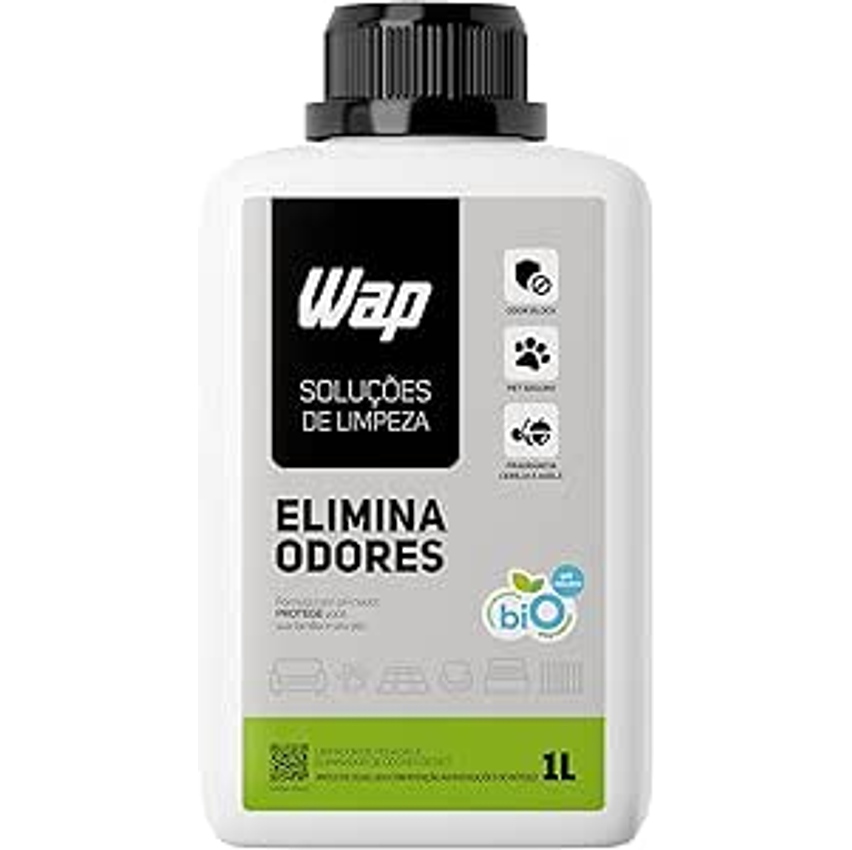 Wap Eliminador E Neutralizador De Odores Pet 1l Wap Elimina Odores, Branco E Verde