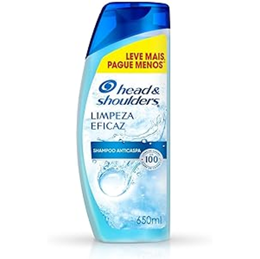 Shampoo Anticaspa Head & Shoulders Limpeza Eficaz 650 ml