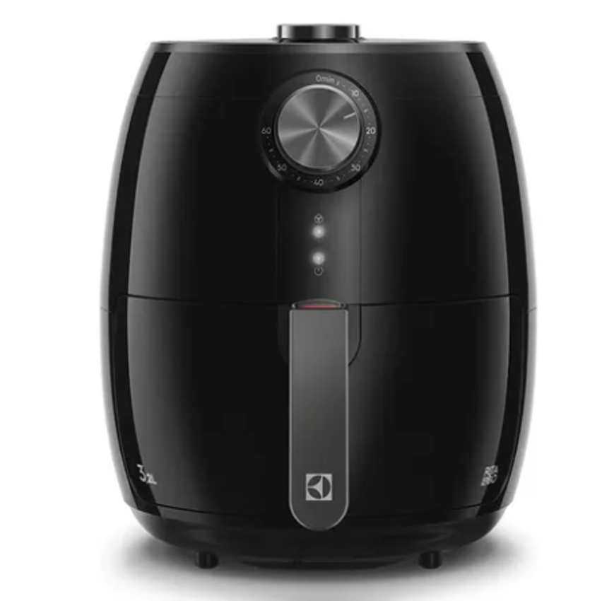 Air Fryer Fritadeira Sem Óleo Elétrica Electrolux 3,2l Total Cesto Removível Com Timer 1400w Eaf15 Efficient Por Rita Lobo Preta